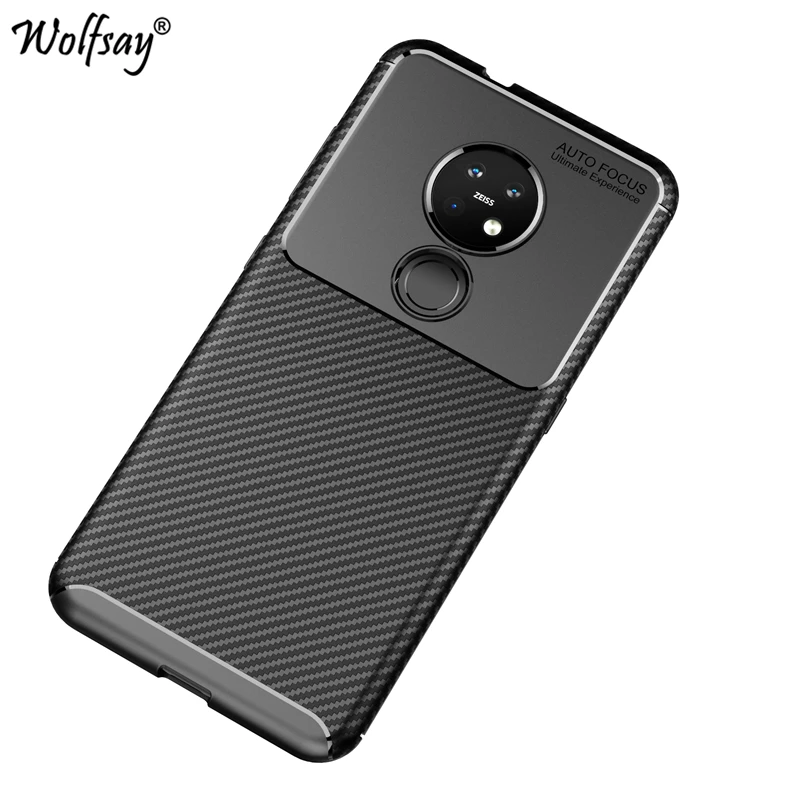 

For Nokia 7.2 Case Bumper Soft Silicone Anti-knock Carbon Fiber Shockproof Cover For Nokia 6.2 Case Nokia 7.2 6.2 4.2 3.2 2.2