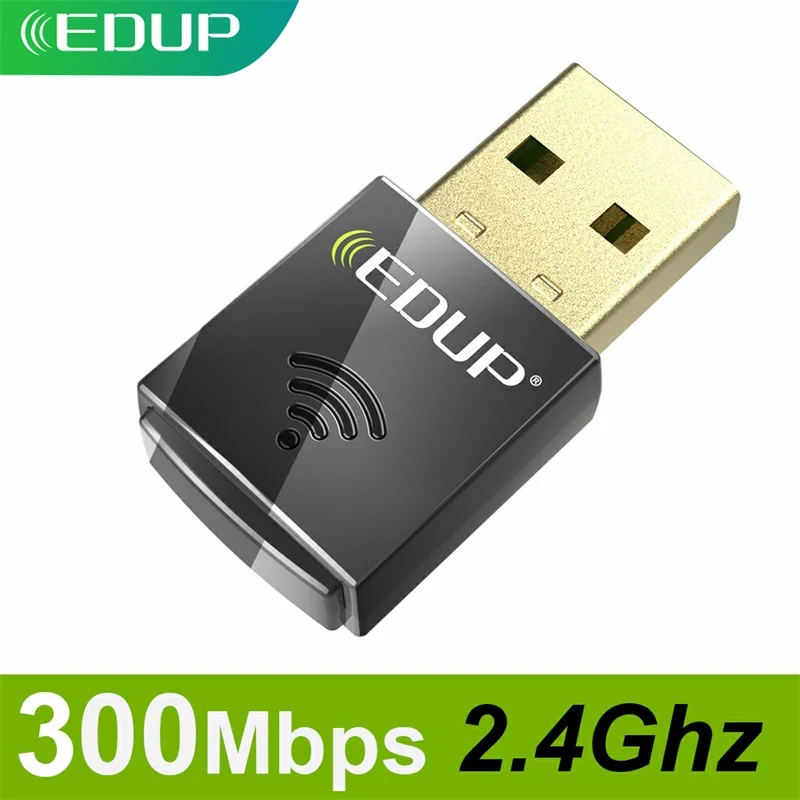 EDUP USB WIFI адаптер 300 Мбит/с 2 4 ГГц Wi fi Антенна Ethernet мини беспроводной компьютер