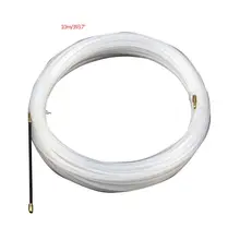 White Guide Device Nylon Electric Cable Push Pullers Duct Snake Rodder Tape Wire
