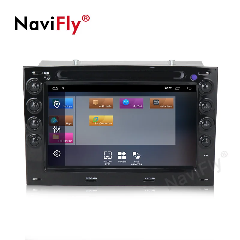 Excellent NaviFly Android 9.1 car multimedia player 2+32G for Renault Megane2 2003-2010 Autoradio GPS Navigation WIFI BT 4 Core Double Din 2