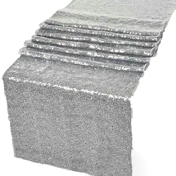 

Glitter Sparkly Sequined Table Runner For Wedding Birthday Party Table Decorations