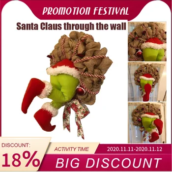 

Christmas Burlap Wreath Christmas Garland Decorations Cute And Lovely Great Gifts For Friends Christmas Decoration