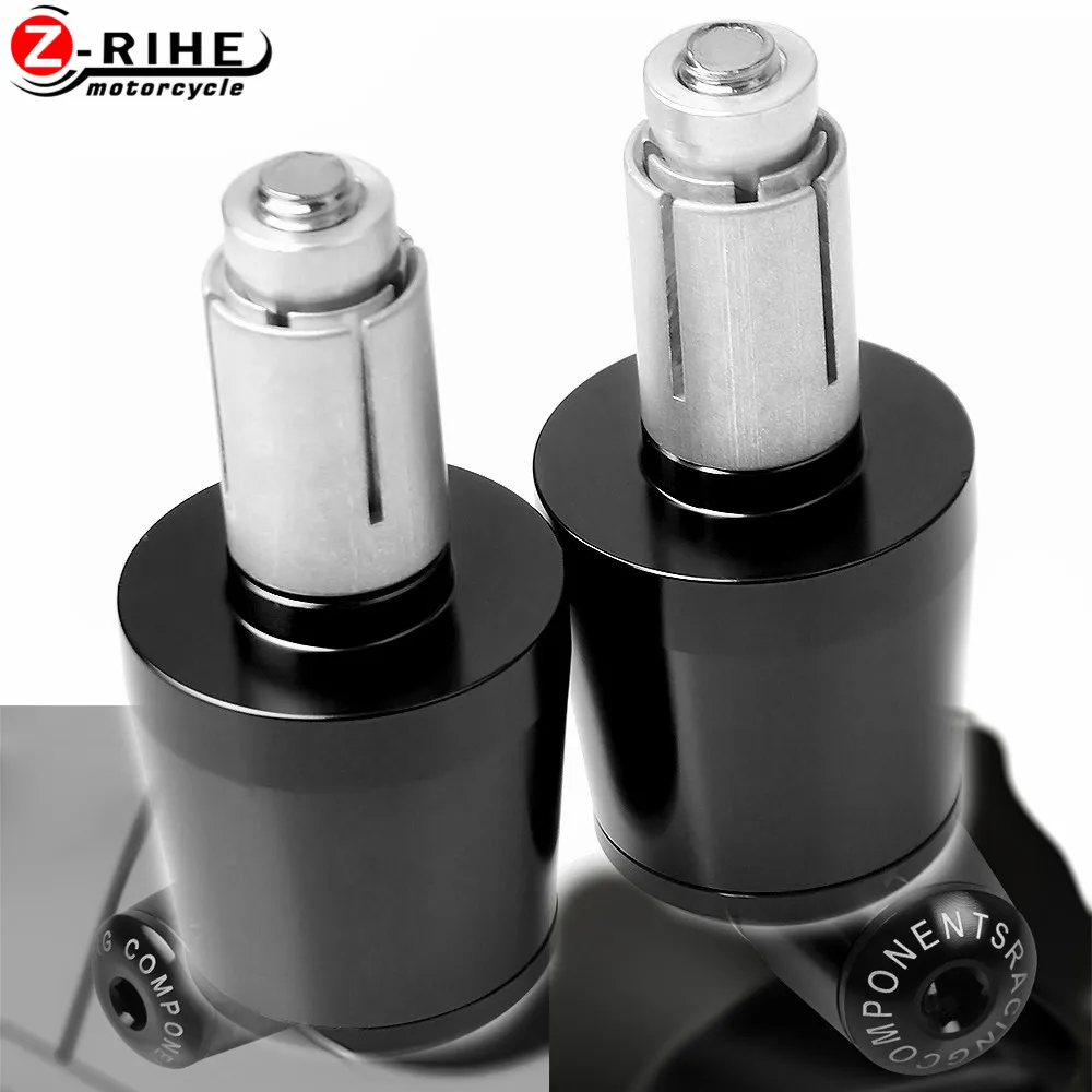 

7/8" Hand Bar Ends Motorcycle Accessories handleBar Dirt Bike Silver End Cap For SUZUKI GS500E GS500F GSR GSX GSX-R GSXS HYOSUNG