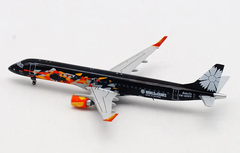 1/400 белорусский Airline ERJ-190LR EW-400 из сплава пассажирский летательный аппарат металлический Весы Модель самолета игрушка изысканный подарок украшение дома