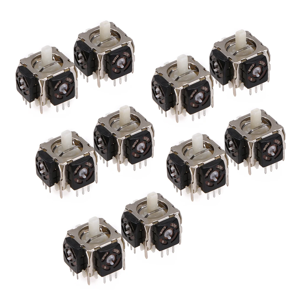 10pcs Replacement 3D Analog Joystick Axis Sensor 3 Pin for Playstation 3 PS3 PS4 Xbox 360 Wireless Controller 