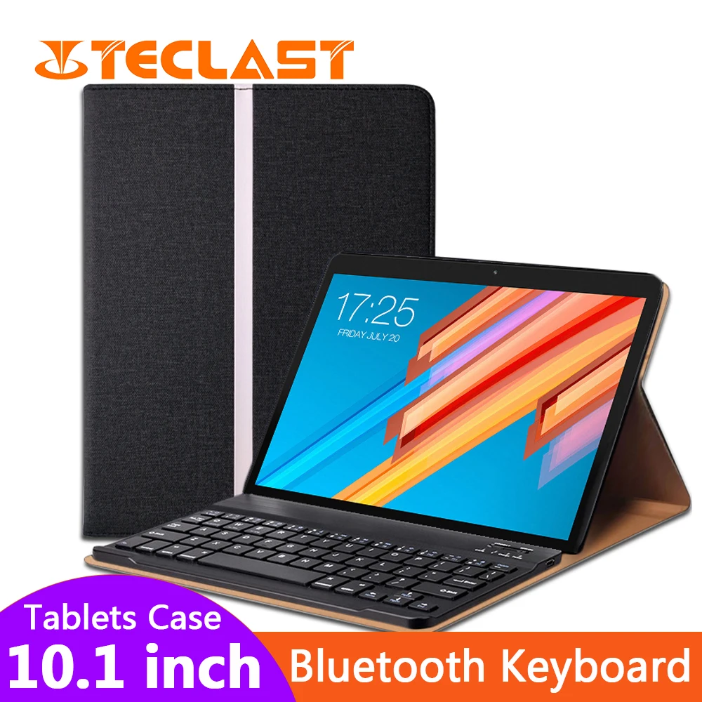 Чехол для планшетов с Bluetooth клавиатурой, универсальный чехол для планшета, аксессуары для ПК, чехол Teclast, 10,1 дюймов, защитный чехол, беспроводной клей из искусственной кожи