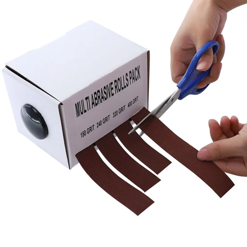 1 Roll Drawable Emery Cloth Roll Soft Emery Cloth Roll Metal Glass Woodworking Sanding Tool Glass Woodworking Sanding Paper