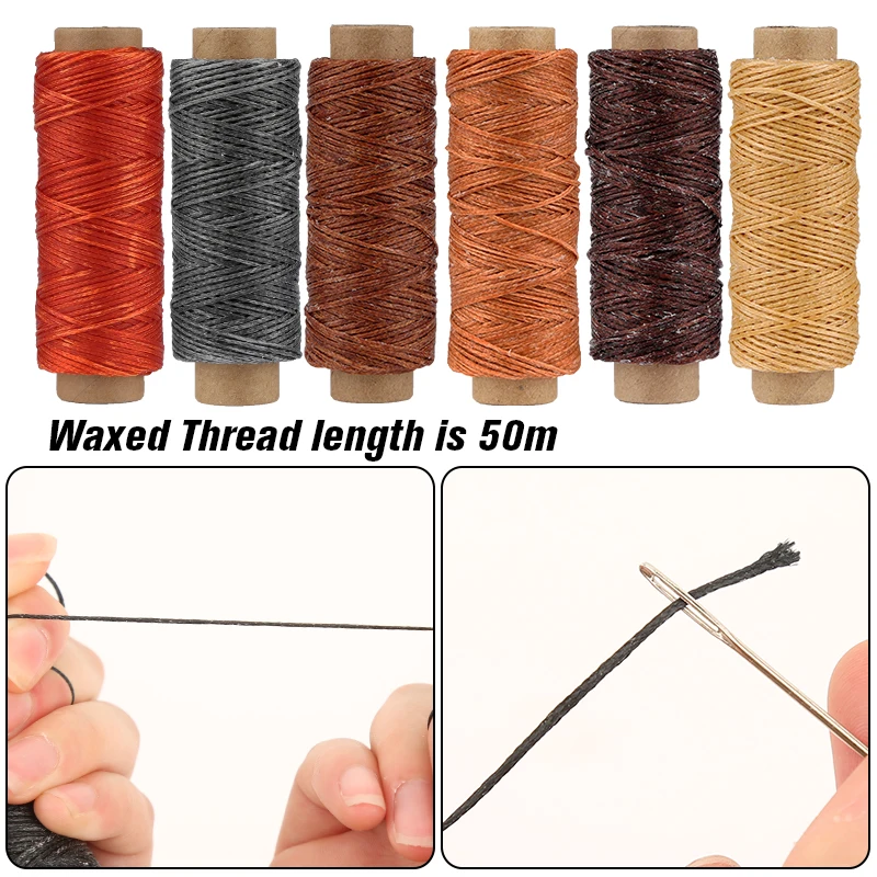 KAOBUY 12 Colors Waxed Thread Leather Sewing Waxed Thread For Leather Waxed  Cord For Leather Craft Hand Stitching Thread - AliExpress