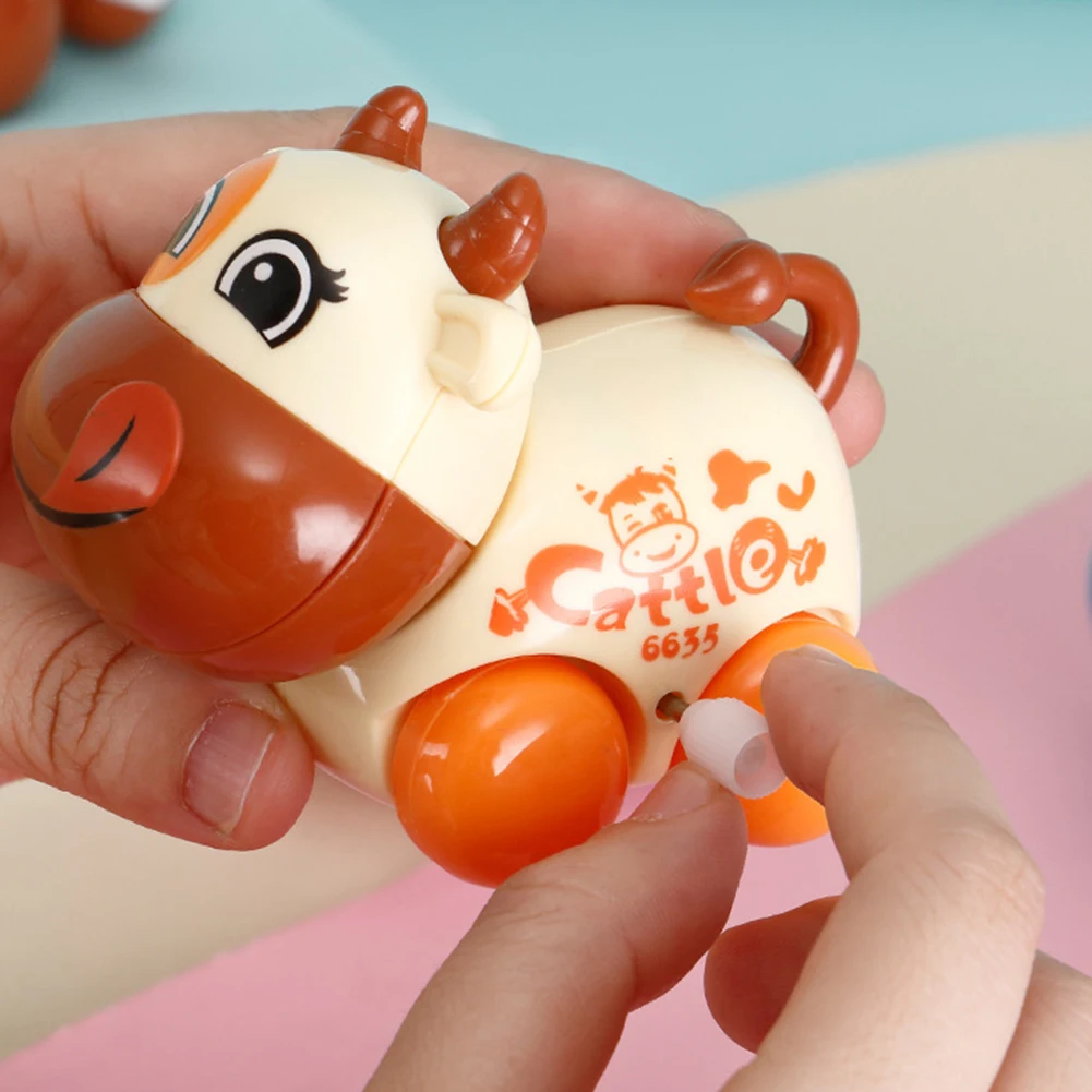 Детский мультфильм Мини авто корова животное Заводной развивающая игрушка подарок идеально подходит для детей подарок и взрослые снятие стресса