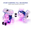 Mini Tumbling Stunt Car Remote Control Dump Off Road Light car Drift racing 360 Degree Rotating Electric Model toys for children 4