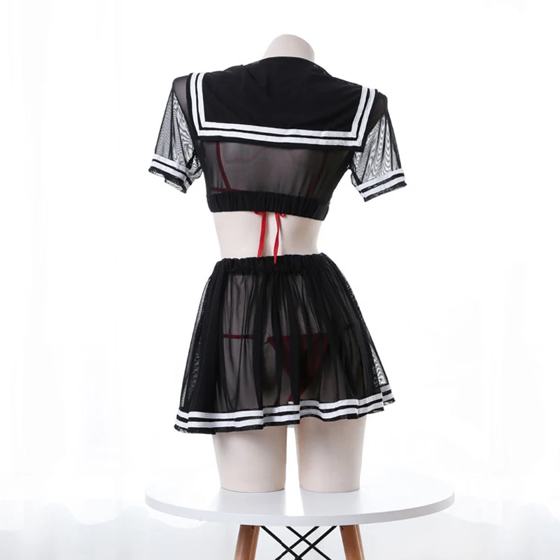 LILICOCHAN Ojbk Anime Cosplay Costume Student Black Uniform School Girl Ladies Erotic Dress For Women Soft Fabric Lace Miniskirt Outfit -Zentai shop online H383d4649b2a249b49db25fe8b16a98be9.jpg