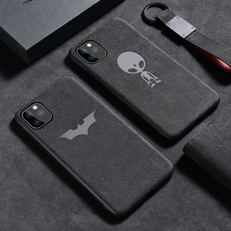 

Luxury Suede Leather Fur Cover Case For Apple iphone 11 Pro Max XS MAX XR X 6 7 8 6S PlUS Silicone Telefon Kilifi Fundas Coque