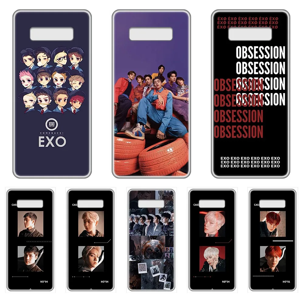 EXO Корейский мужской чехол для телефона pop group корпус корпуса SamSung Galaxy S 7 8 9 10 11 20 a 20e