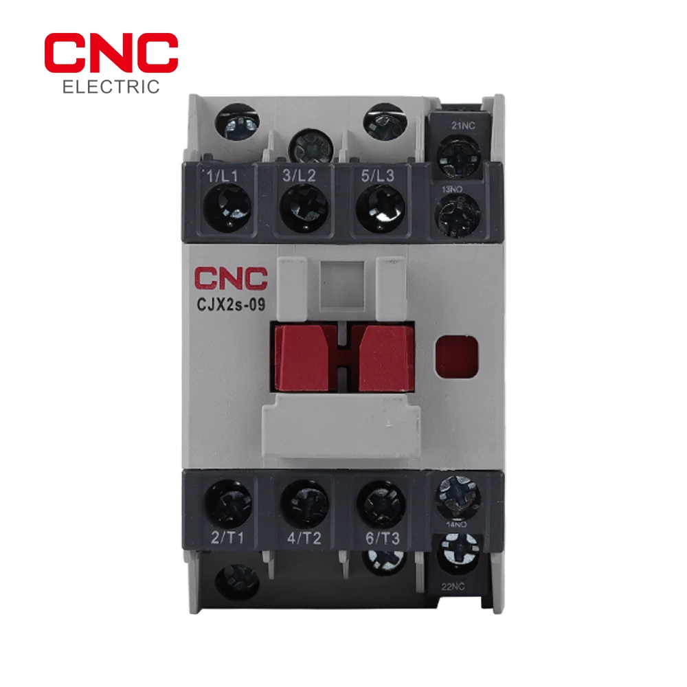 CNC 3-фазный 3-полюсный контактор переменного тока CJX2S 1NO + 1NC напряжение катушки 220 В