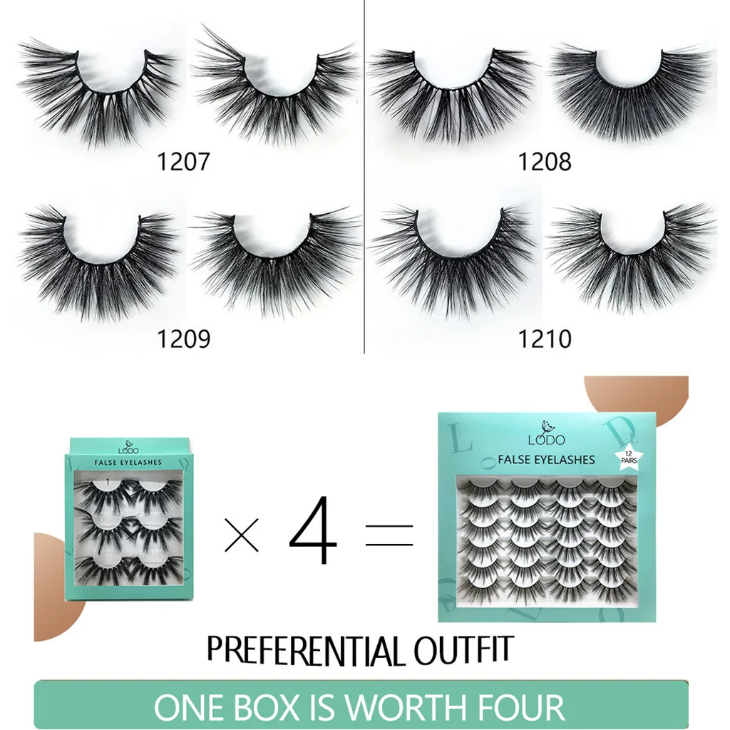 12 пар ресниц макияж maquiagem lashes maquillaje make up maquillage faux cils накладные ресницы для волос Z3