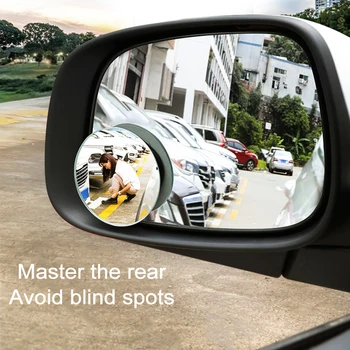 

Car Accessories Small Round Mirror Car Rearview Mirror Blind Spot Wide-angle Lens 360 degree Rotation Adjustable for alfa romeo