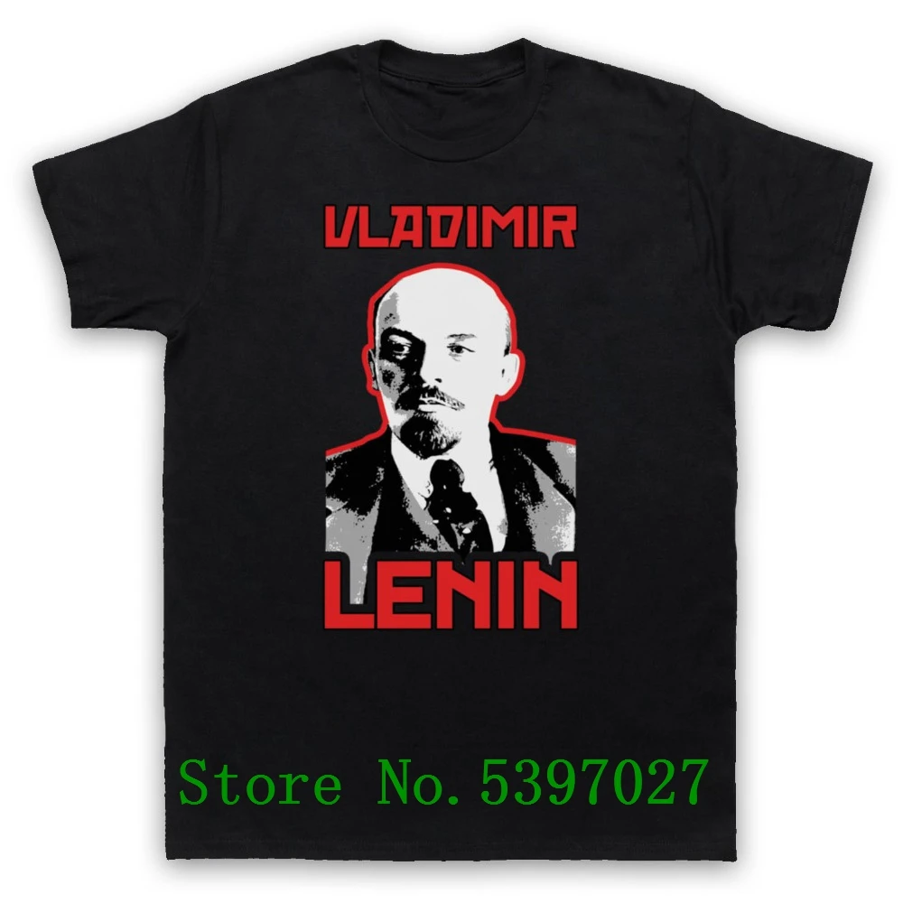 

Custom Top Tees Any Logo Size Vladimir Ilyich Ulyanov Lenin Russian Communist Hero T-Shirt Adults Kids Sizeship Hop T Shirt