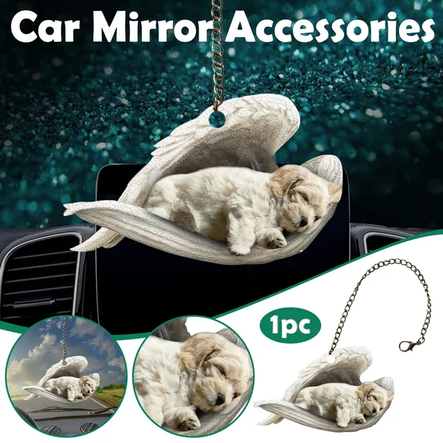 1Dc Kreatív 3D -S Akril Állati Sík Medál Kulcstartó Dísz Aranyos Autó Hátizsák Függő Díszes Otthoni Dekoráció Tartozékok