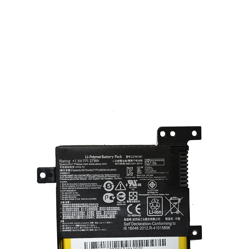 GZSM Аккумулятор для ноутбука C21N1347 для ASUS X555L X555LA X555LD Аккумулятор для ноутбука X555LN X555MA 7,6 V 37Wh зарядное устройство для ноутбука