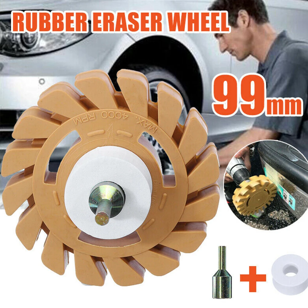 Practical Universal Round Mini Paint Removal Repair Pneumatic Powerful Durable Lightweight Rubber Wheel Clean Auto Eraser