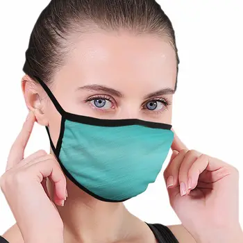 

Teal Aqua print Black edge dust mask, suitable for outdoor sports activities, washable and reusable