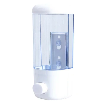 

500ml Wall Mounted Office Soap Dispenser Hand Pressing Hygienic Kitchen Bathroom Shower Gel Hotel Single Head Shampoo Washroom