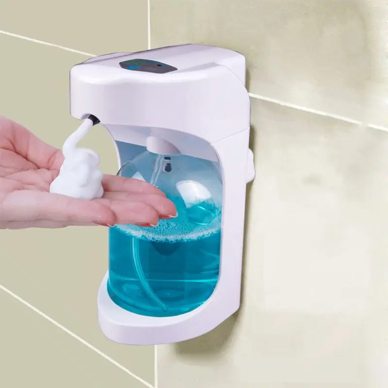 

500ml Automatic Foam Soap Dispenser Wall Mounted Liquid Soap Dispenser Smart Sensor Touchless Bathroom Kitchen Foam Dispensers