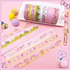 Cute girl heart pink grid Bullet Journal Washi Tape DIY Scrapbooking Sticker Label Rainbow Masking Tape School Office Supply ► Photo 2/5