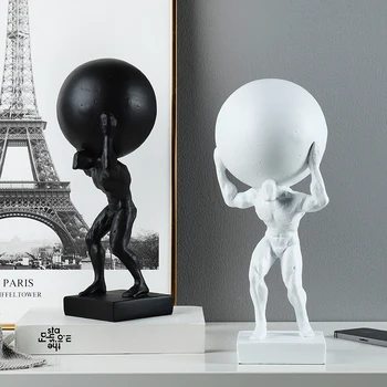 

Creative Abstract Portrait Sculpture Ornament Home Entrance Wine Cabinet Desktop Furnishings Craft Modern Decoration Accessories