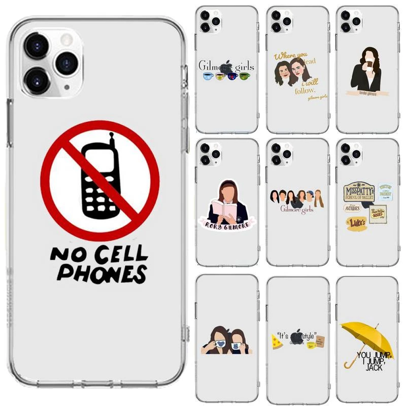 Gilmore Girls Funny umbrella Phone Case Transparent for iPhone 6 7 8 11 12 s mini pro X XS XR MAX Plus cover funda shell iphone 7 cover