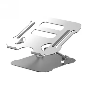 

Laptop Cooling Holder Heat-vent Stand Anti-slip Aluminum Alloy Notebook Holder Stable Angle Adjustable Height Stand