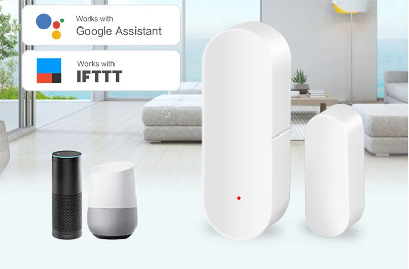 Tuya Smart WiFi Door Sensor Door Open / Closed Detectors Compatible With Alexa Google Home IFTTT Smart Life