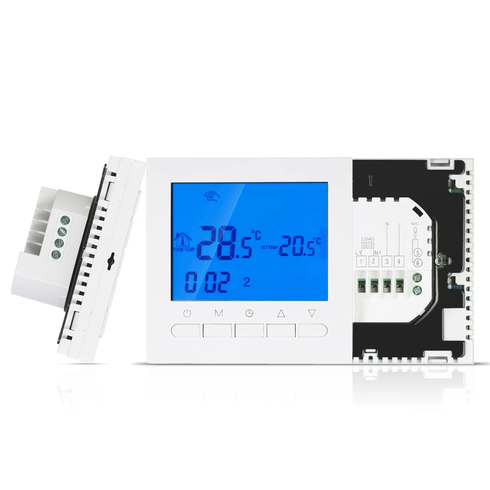 Программируемый термостат с функцией Wi-Fi Электрический нагревательный ...