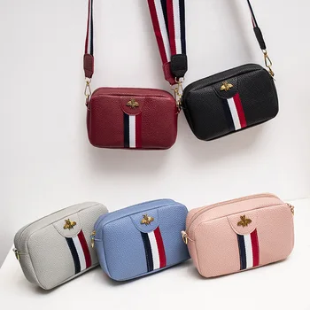 

Mini new trend Handbag Crossbody Bag Portable Single-shoulder Bag Female Casual Rectangle Shape PU Leather Phone Coin Bag