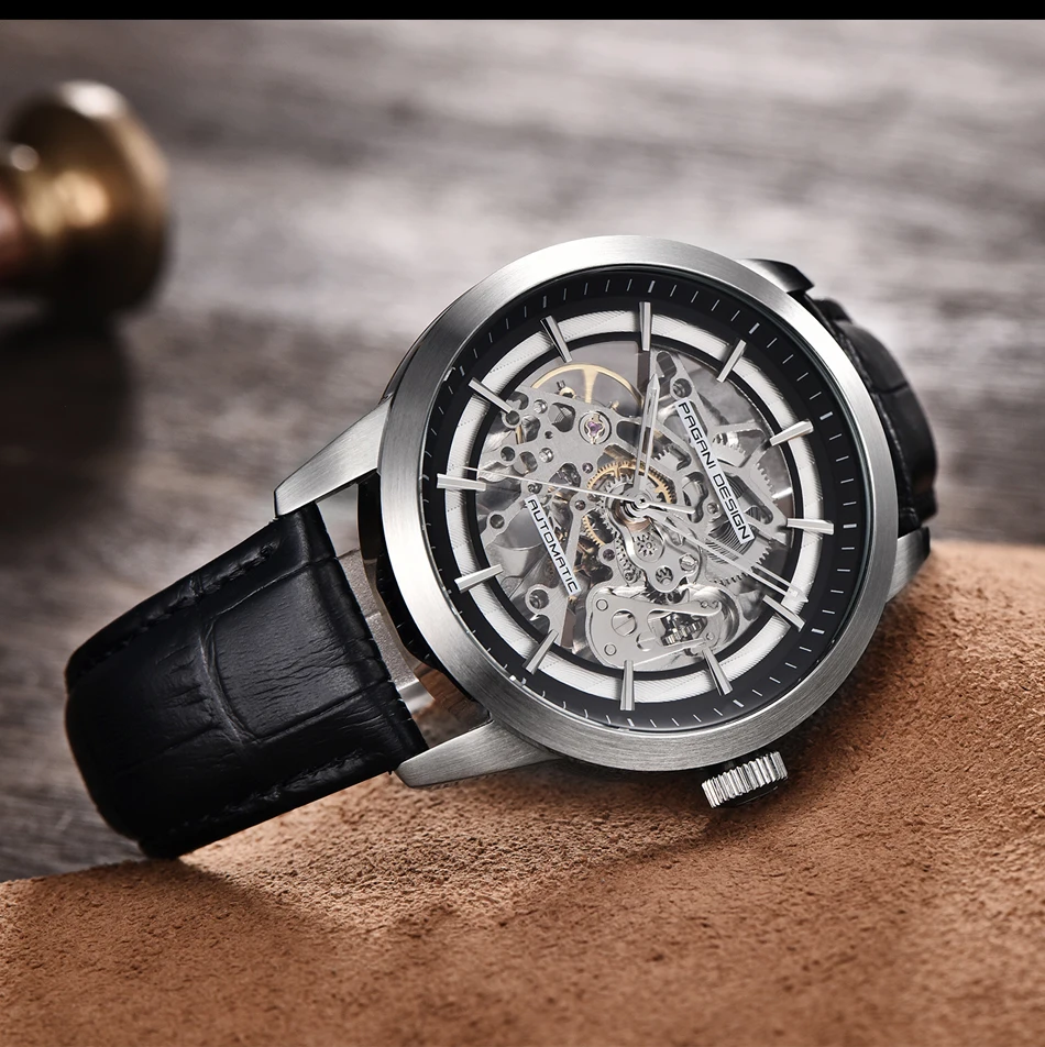 2021 Pagani Design New Men's Luxury Automatic Mechanical Watch Stainless Steel Waterproof Sports Leather Watch Relogio Masculino