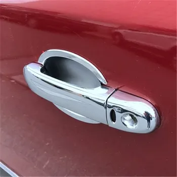 

Car styling Fit For 2005-2010 Nissan Versa Tiida Latio ABS Chrome Car Door Handle Cover + Cup Bowl Trim Car Accessories