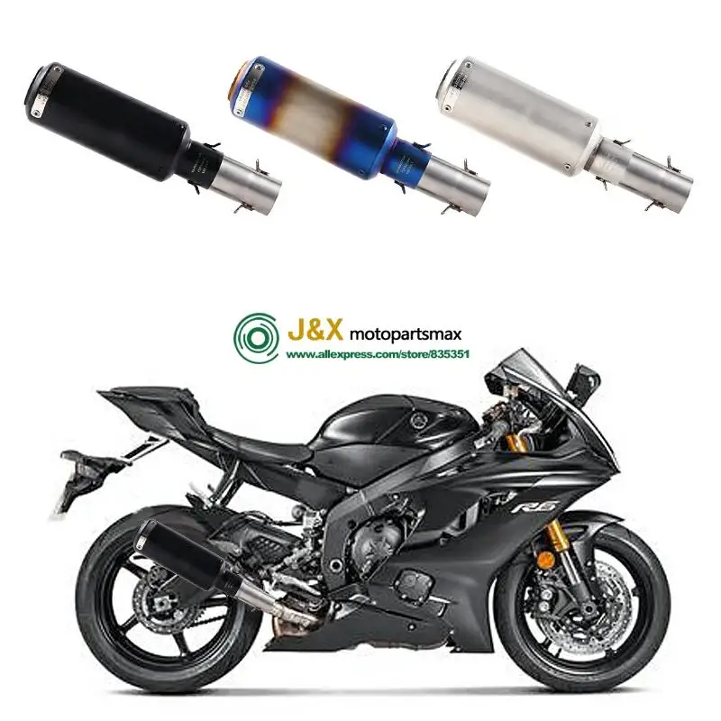 Мотоциклетная полная система глушитель Escape slip on для Yamaha R6 YZF-R6 2006- средняя Соединительная труба с DB-KILLER