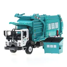 1 24 śmieciarka czyszczenie modelu pojazdu materiały stopowe obsługa śmieciarka ciężarówki sanitarne czyste zabawki samochodowe dla chłopców KDW tanie i dobre opinie Z tworzywa sztucznego CN (pochodzenie) 3 lat Diecast 625040 Ciężarówka