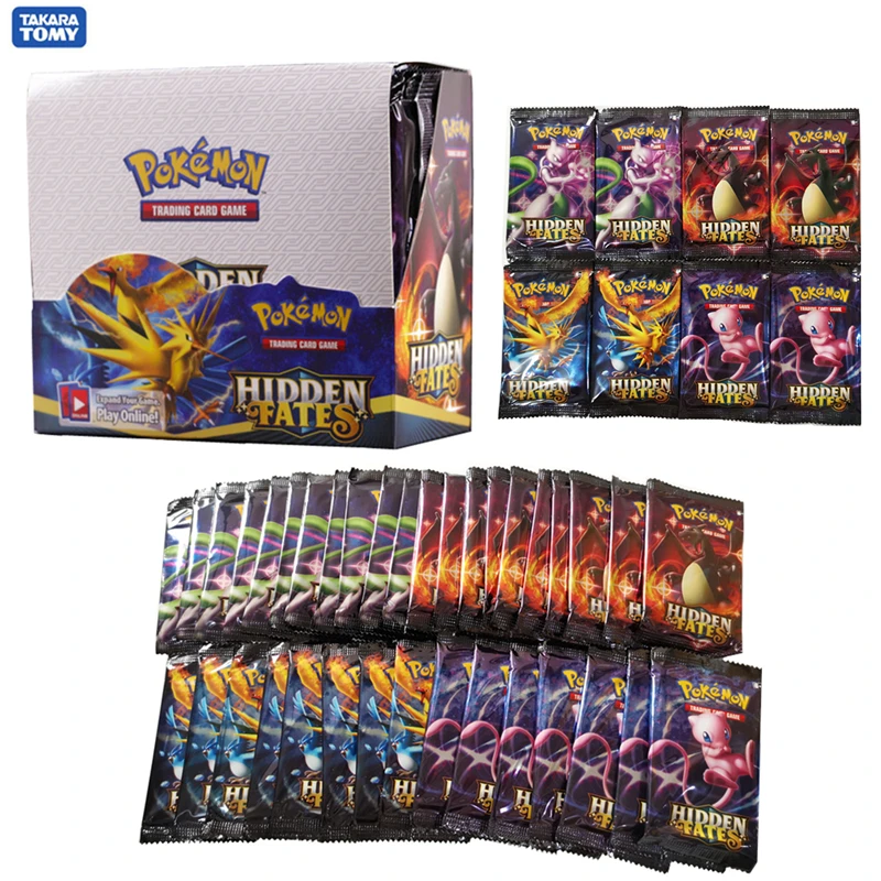 

324pcs Pokemon cards Sun & Moon Hidden Fates Booster Box Collectible juego de mesa Trading Card Game Child birthday gift