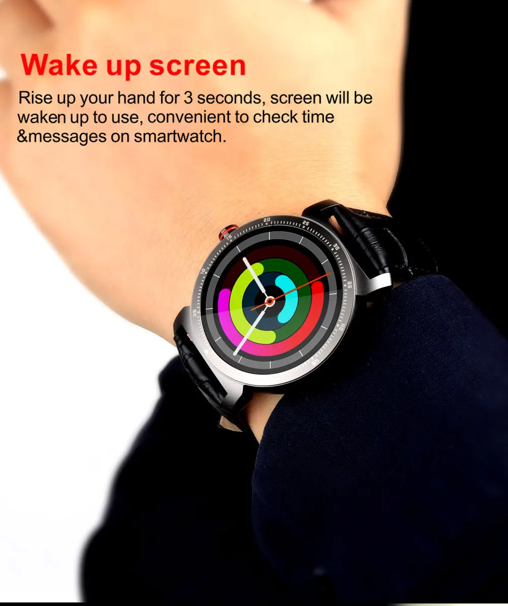 Бизнес-интеллектуальные часы K88H плюс информация по Bluetooth напоминают о частоте сердечных сокращений шаги анализа сна часы спортивные часы
