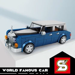 SY BLOCK – voiture fantôme de luxe pour enfants, modèle de briques, jouets de bricolage pour garçons, cadeau pour enfants, véhicule de Collection de vitesse MOC 