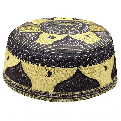 Arabe Allah мужские шапки Kippah африканская одежда головной убор s Arab Kippa Sombrero Pesca тюрбан обертывание мусульманская молитва одежда для мужчин - Цвет: E