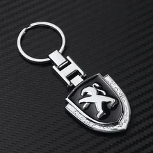 Металлический автомобильный брелок для ключей для peugeot 307 206 308 407 207 3008 208 508 2008 301 408 607 5008 украшения Аксессуары