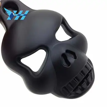 

Black Skull Horn Cover Stock Cowbell For Harley Big Twins V-Rods Dyna Sportster Softail