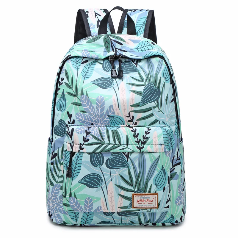

Student School Bag Customizable Women's Korean-style Backpack Casual Backpack Printed Computer Bag Waterproof Travel Bag Large C