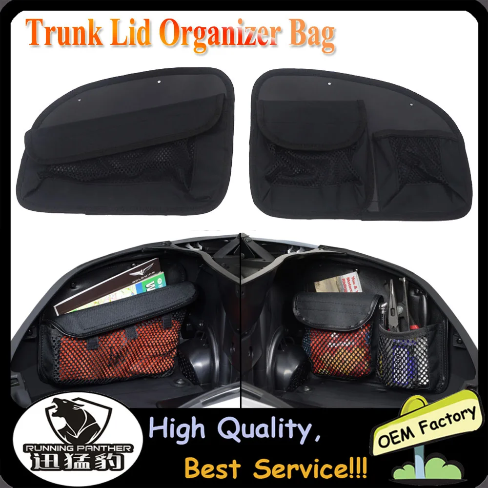 Motorcycle Trunk Lid Organizer Bag Tool Bags Case For Honda Gold Wing