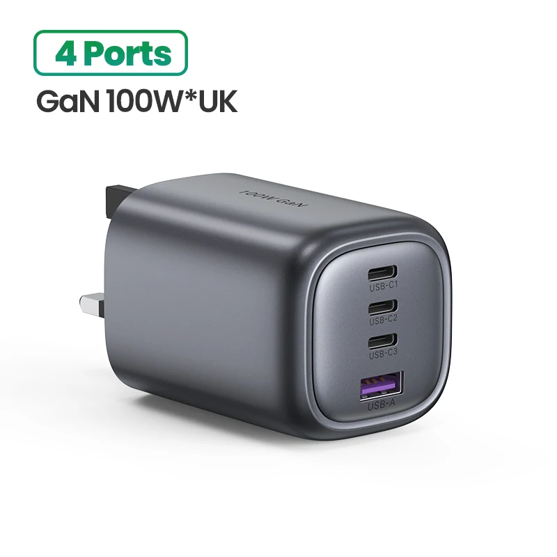UGREEN USB Charger 100W GaN Charger for Macbook tablet Fast Charging for iPhone Xiaomi USB Type C PD Charge for iPhone 13 12 11 65 watt charger mobile Chargers