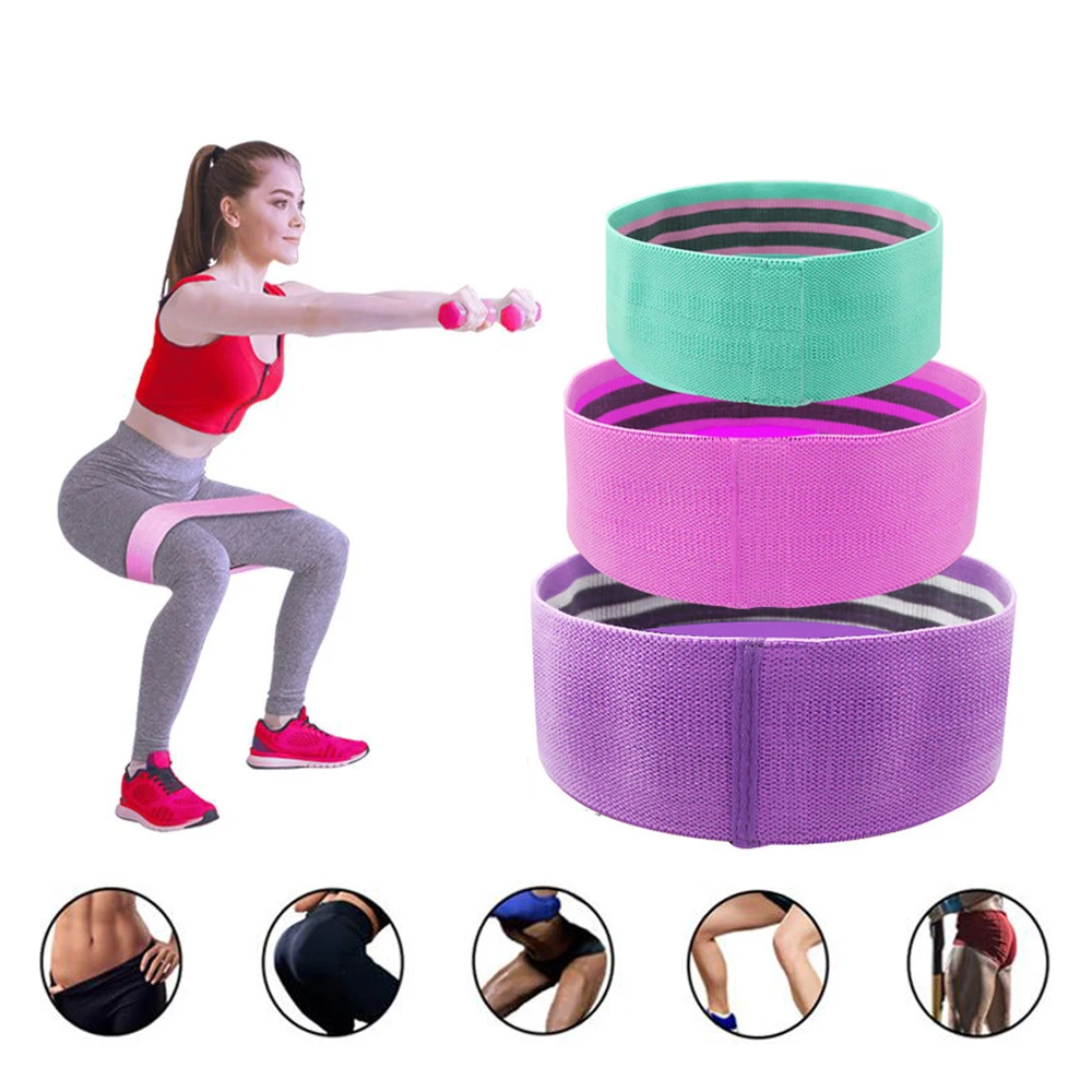 

Resistance Bands Yoga Anti-slip Gym Fitness Loop Elastic Bands Workout Expander Yoga Exercise Gym Sport Pilates Fitness