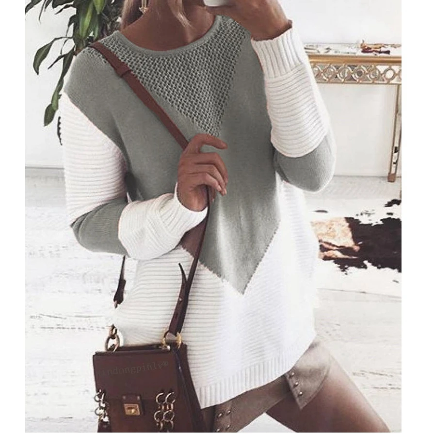 

2020 New Winter Womens Knitwear Jumper Sweaters Long Sleeve Coat Jacket Knit Sweater Pullover