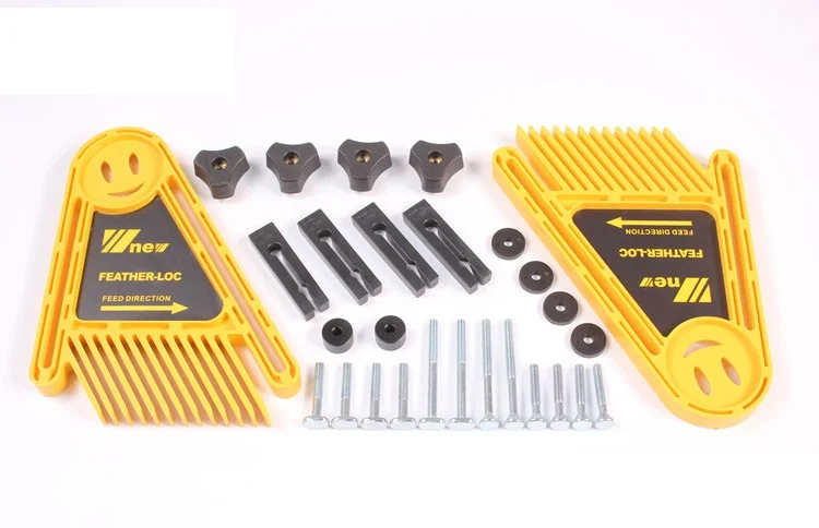 Серебристый DIY Дерево многоцелевой двойной Featherboards перо Loc доска для фрезерного станка настольные пилы инструменты торцовочный Калибр слот 19,3*9,5 мм - Цвет: Серебристый